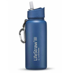 Butelka Z Filtrem Go Stainless Steel 0,7l LifeStraw Medium Blue