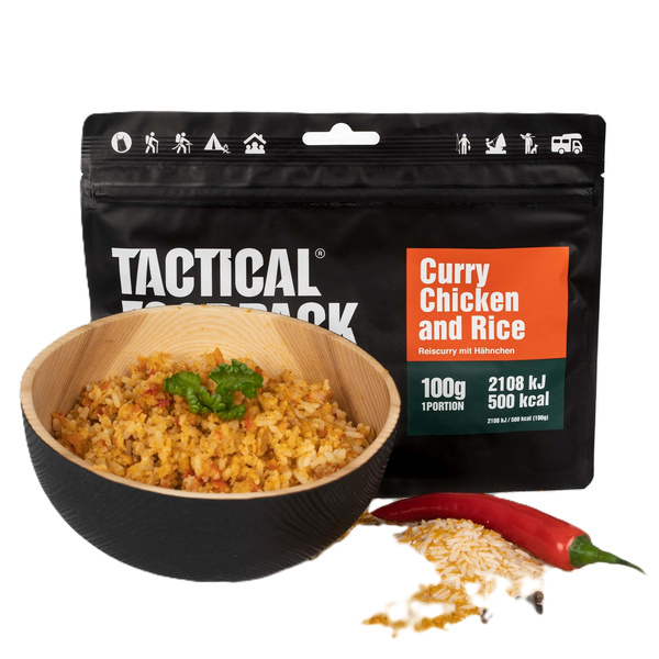 Liofilizowany Kurczak Curry Z Ryżem 100g Tactical Foodpack