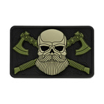 Naszywka Bearded Skull 3D PVC M-Tac Czarny / Olive (51113201)