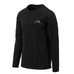 Bluzka Z Długim Rękawem Logo Helikon-Tex Czarny (TS-HLT-CO-01)
