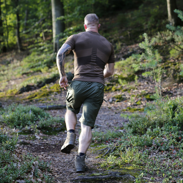 T-shirt Wojskowy Bundeshwehr Hexonia Brązowy Oryginał Nowy