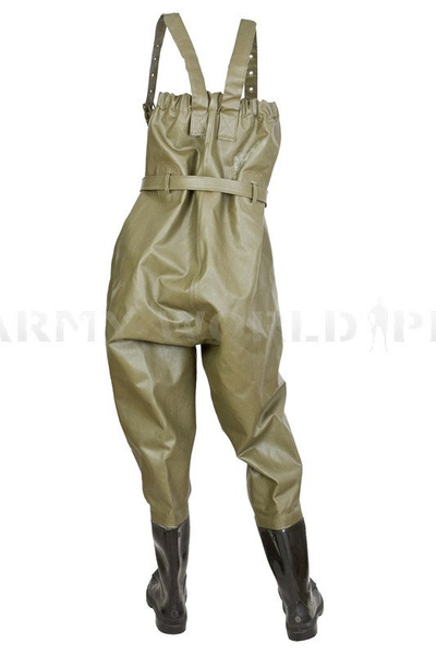 Rubber Waders Rainproof  Hevea / Limex Bundeswehr Original Used