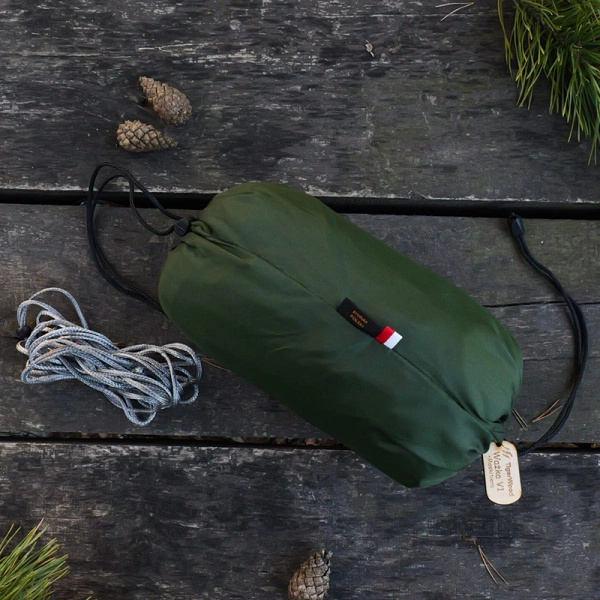 Hamak Lekki Turystyczny Ważka V1 + Moskitiera Double Zip TigerWood Green