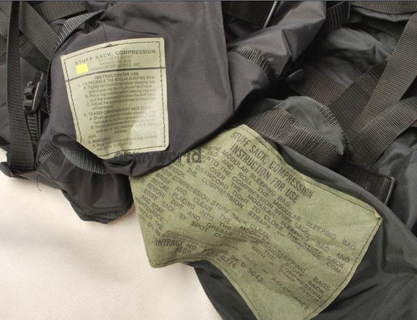 Worek Kompresyjny Nieprzemakalny US Army Stuff Sack Czarny Oryginał Demobil BDB