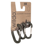 Set Of Three Carabiners Wildo Olive Green