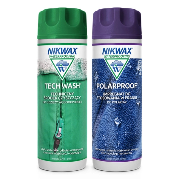 Zestaw Twin Pack Płyn Tech Wash + Polar Proof Nikwax 2x 300 ml