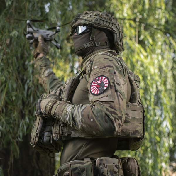 Naszywka Droga Samuraja (Haftowana) M-Tac Biało / Czerwona (51426332)