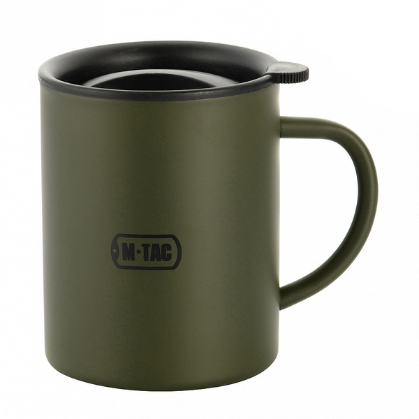 Kubek Termiczny Z Pokrywą 400 ml M-Tac Olive (60063001)
