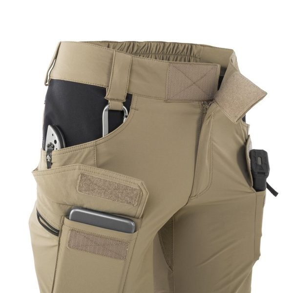 Bermudy / Krótkie Spodnie Damskie Outdoor Tactical Pants OTP 8.5" Helikon-Tex Khaki / Czarne (SW-OTS-VL-1301A)