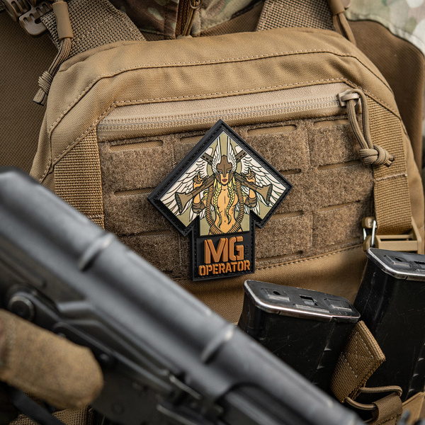 Naszywka MG Operator PVC Drukowana M-Tac Black /Coyote (51348108)