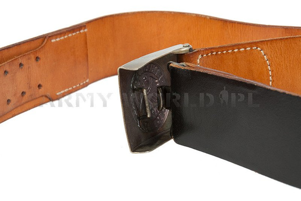 Military Leather Gala Belt Bundeswehr Original New