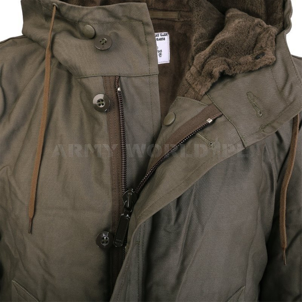 Bundeswehr Warmed Parka Jacket M2 Olive Genuine Military Surplus Used 