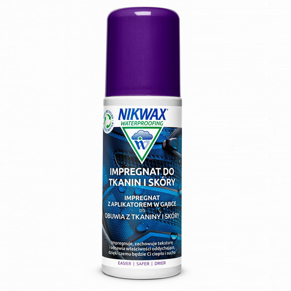 Impregnat Do Obuwia z Tkaniny i Skóry Nikwax 125 ml Gąbka (791P01)