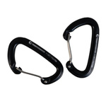 Karabińczyk 2x Aluminium Carabiner 22kN Ticket to the Moon Czarny (TMBINER22)