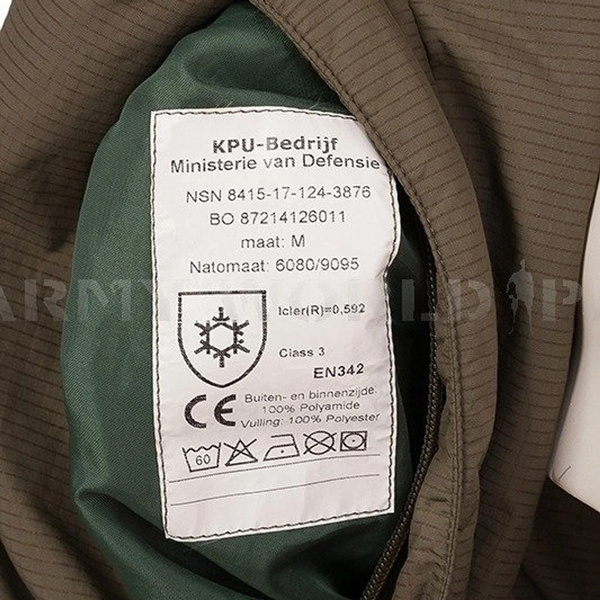 Kurtka Softie Wojskowa Zimowa Holenderska Dwustronna Ripstop Bez Wzmocnień Oryginał Demobil BDB