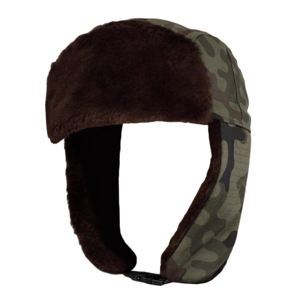 Czapka Uszatka Zimowa Dominator PL Camo