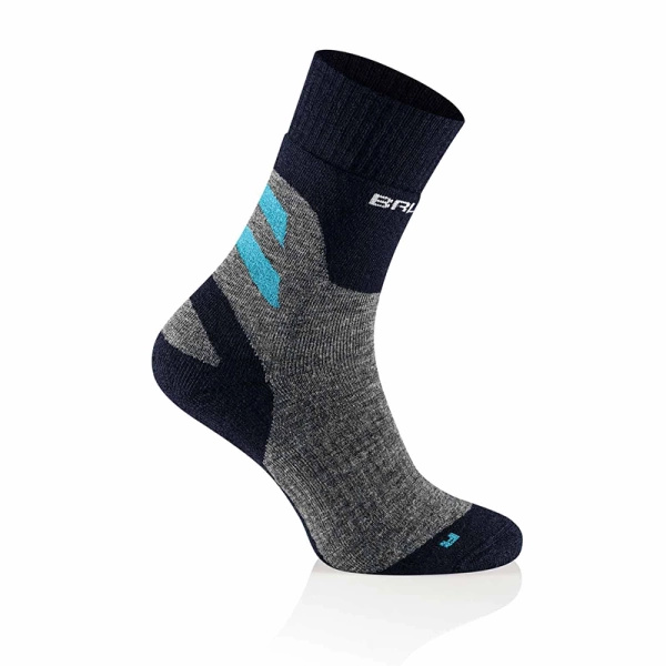 Skarpety Damskie Trekking Merino Brubeck Szaro / Turkusowe (SC5003W )