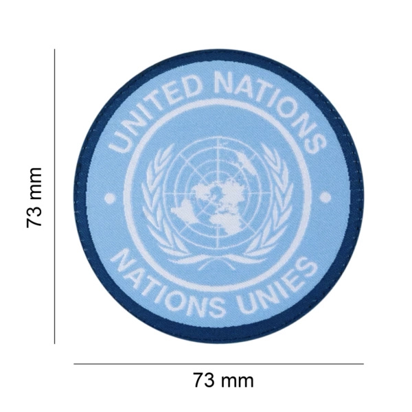 Naszywka United Nations Patch Round ClawGear Niebieska