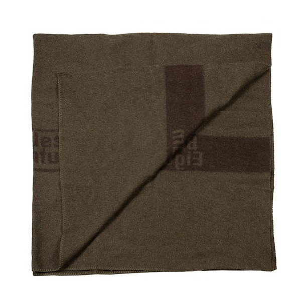 Koc Wojskowy Wełniany Bundeswehr Olive / Brązowy Oryginał Demobil BDB
