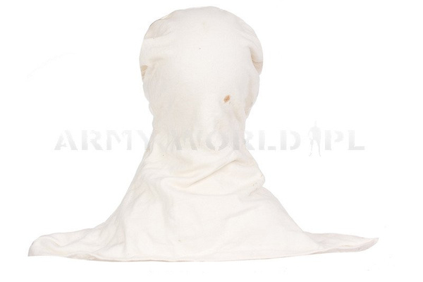 German Military Balaclava Flame Retardant White Original Used 