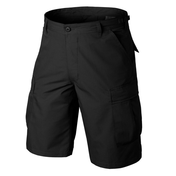 Bermudy / Krótkie Spodenki Typ BDU Helikon-Tex Ripstop Czarne (SP-BDK-PR-01)