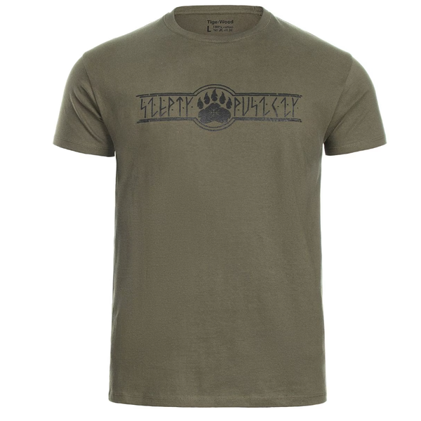 T-Shirt Szepty Puszczy TigerWood Khaki