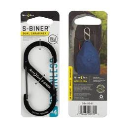 Nite Ize S-Biner #4 Steel Carabiner Black (SB4-03-01)