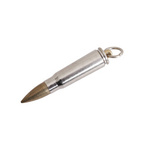 Military Bullet Pendant 308 W  7,62 x 51 Nickel Original