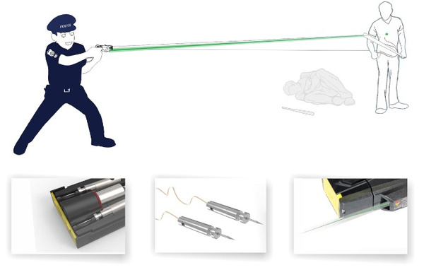 Paralizator Strzelający Taser TX100P 55.000 V Husha Zestaw Pro