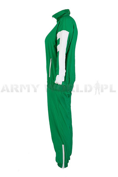 Dres Policyjny Niemiecki Damski Zielony Komplet Bluza + Spodnie Oryginał Demobil DB