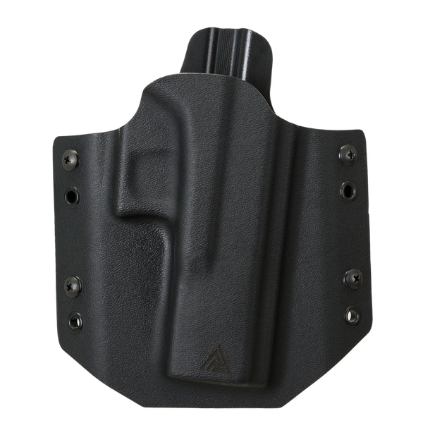 Holster OWB Glock 17 No Light Holster Straight Loops Direct Action Black (HP-OGT1-KDX-BLK)