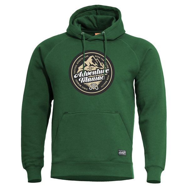 Bluza Z Kapturem Phaeton "Adventure Maniac" Hoodie Pentagon Spring Bok Green (K09021-AM)