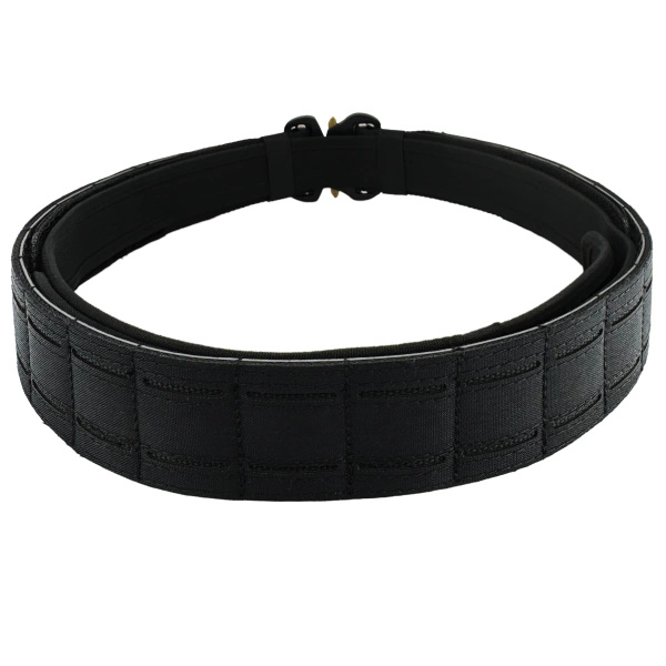 JB Tacticals Laser Cut Molle Tactical Belt with Inner Belt Black