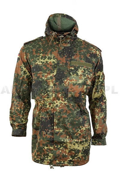 Kurtka Wojskowa Parka Bundeswehr Flecktarn + Ocieplacz Mil-Tec Oryginał Nowa