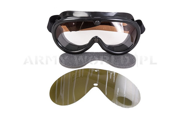 Protective Goggles UVEX + Green Lens Military Surplus New