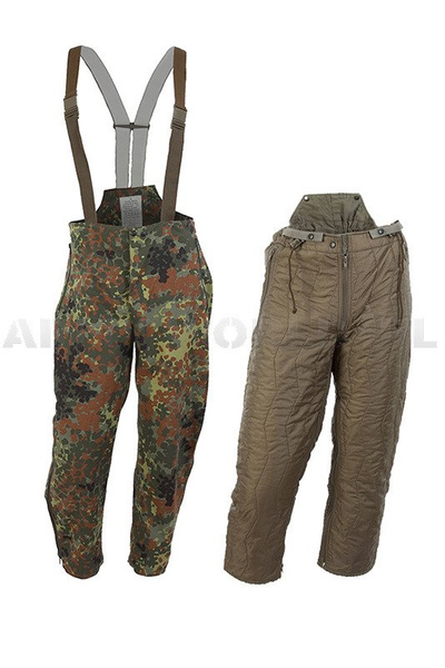 Gore-Tex Flecktarn Trousers Bundeswehr + Under Trousers Warmer Original New