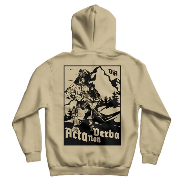 Bluza Hoodie Acta Non Verba Brothers In Arms Sand