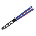 Nóż Motylek Treningowy N500T BSH Niebieski