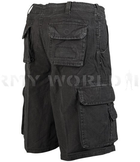 Bermuda Shorts Aviator Mil-tec Shorts Black 