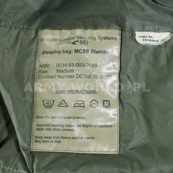 Dutch Military Modular Summer Sleeping Bag MCSS Carinthia Olive Original Used