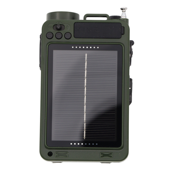Radio Awaryjne Solarne z Latarką, Lampką LED, SOS i Powerbankiem JB Tacticals (JB-08)