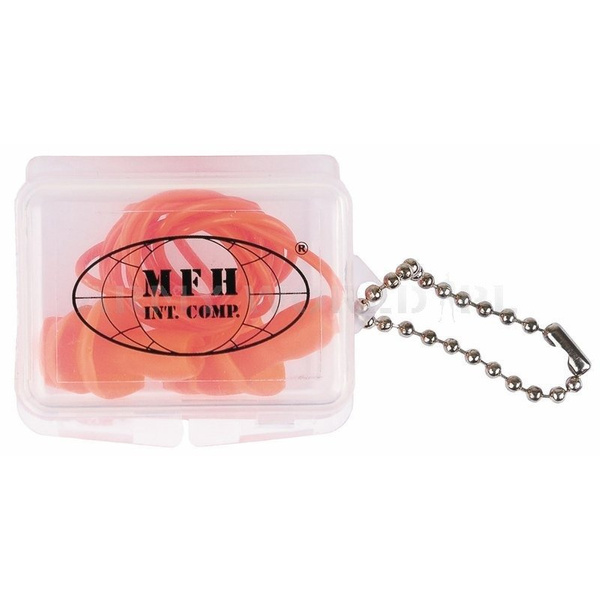 Earplugs With Case MFH Orange (28711)