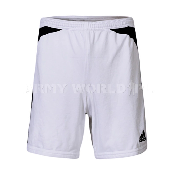 Spodenki Treningowe ADIDAS Coolmax Białe Oryginał Demobil BDB