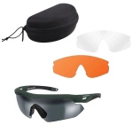 Okulary Taktyczne SwissEye NIGHTHAWK Zielone + 3 Szybki (SE40293)