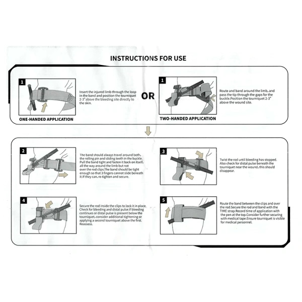 Staza Taktyczna Rhino Rescue Tourniquet Mit Aluminium Czarna (698052)
