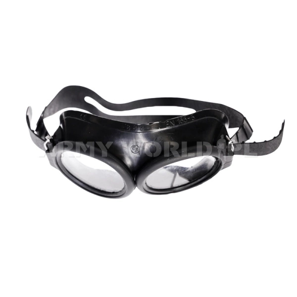 Okulary Wojskowe Ochronne Gumowe Czarne DPI-1-S-N Oryginał Demobil Idealne