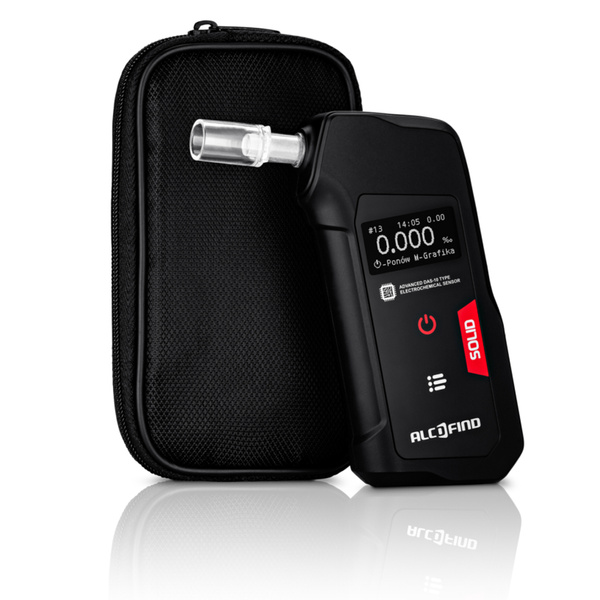 Alkomat Elektrochemiczny AlcoFind Solid Czarny