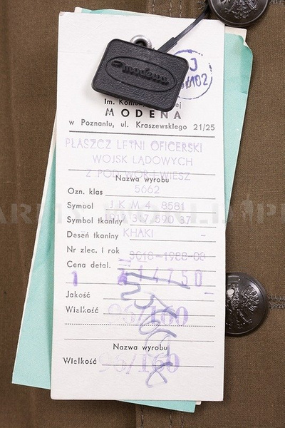 Polish Officer Military Coat 214/MON With Liner Genuine Military Surplus New