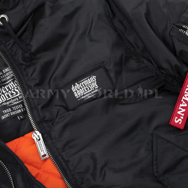 Kurtka Zimowa Offensive Premium Wintertide Doberman's Aggressive Czarna (KU32A)