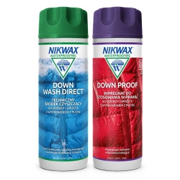 Zestaw Twin Pack Płyn Down Wash Direct + Impregnat Down Proof Nikwax 300 ml